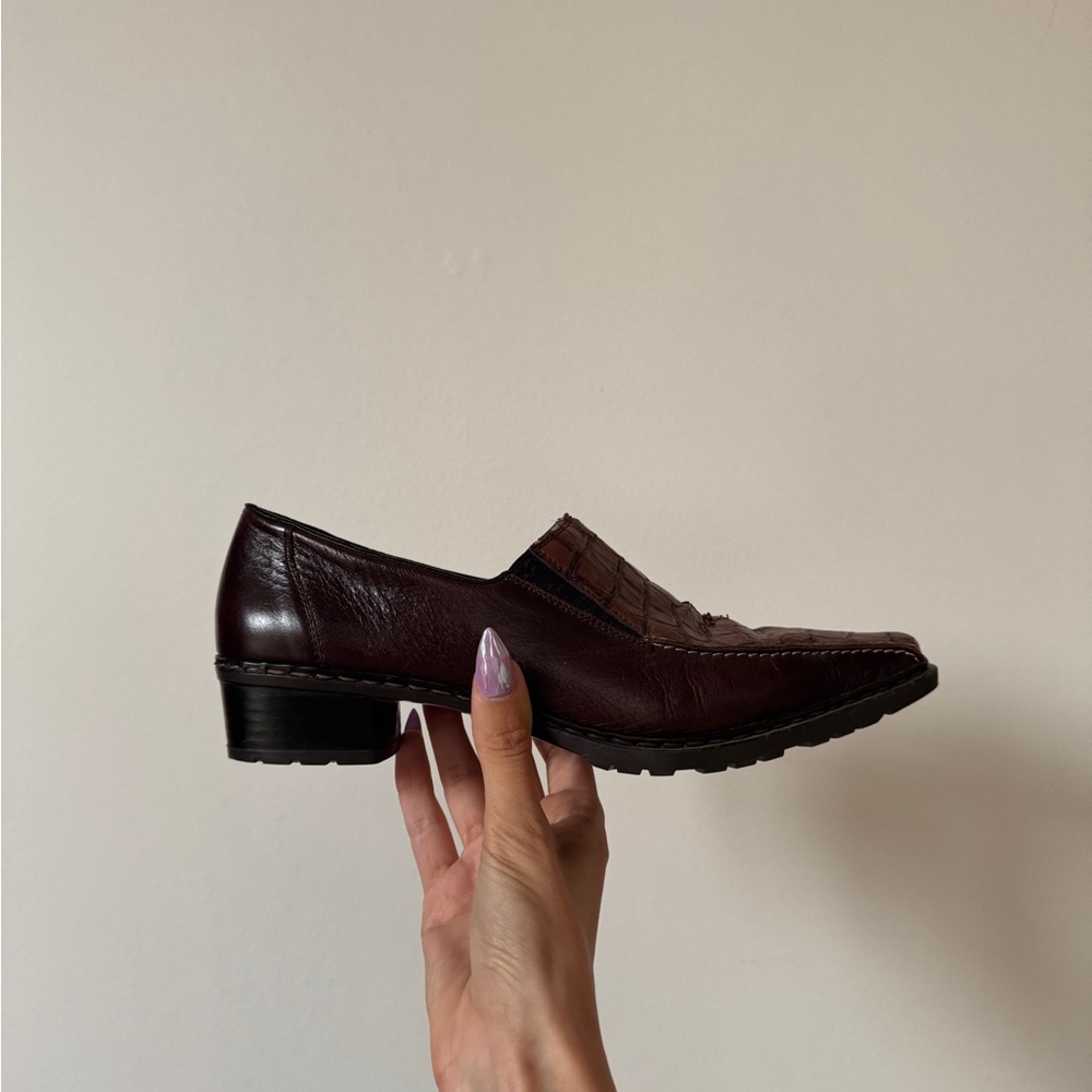 Vintage snakeskin loafers - Picture 5 of 6